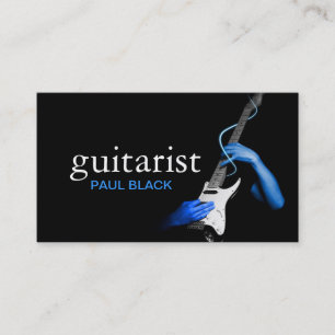 Carte De Visite Professeur de Guitare Instruments de Musique