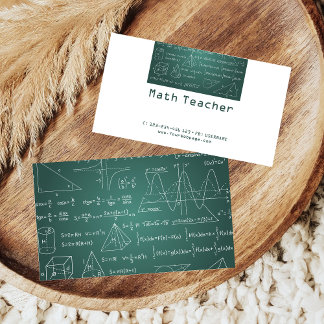 Carte De Visite Professeur de mathématiques cours privés