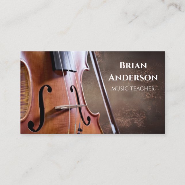 Carte De Visite Professeur de musique (Devant)