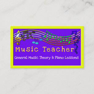 Carte De Visite Professeur de musique