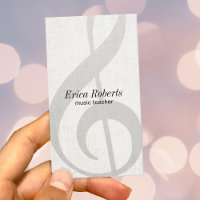 Professeur de musique Elegant Lin Treble Clef Musi