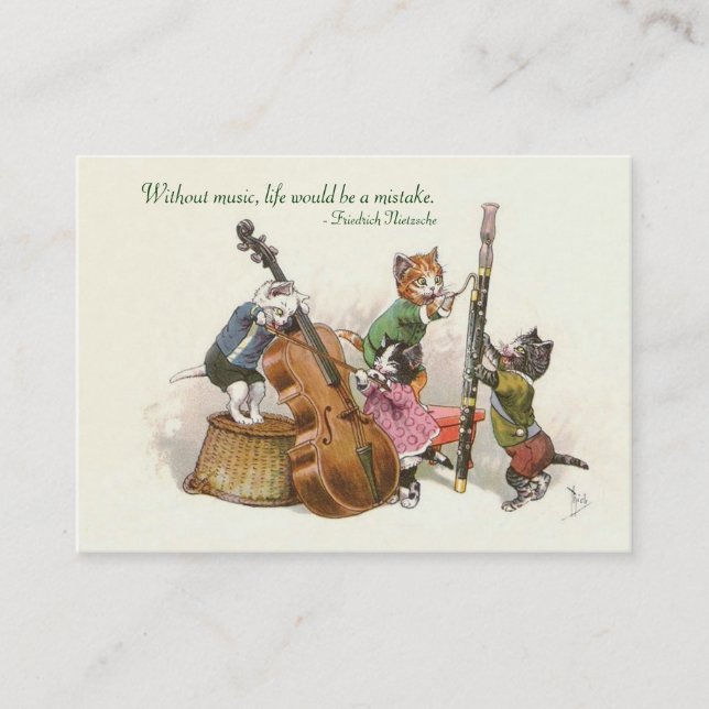 Carte De Visite Professeur de musique, musicien. Music Store - (Devant)