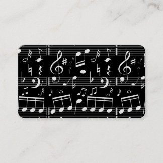 Carte De Visite Professeur de musique musicienne