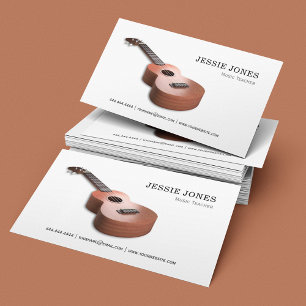 Carte De Visite Professeur de musique Ukulele