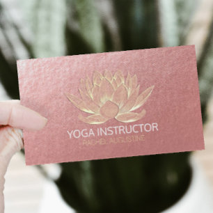 Carte De Visite Professeur de yoga de méditation de Reiki Lotus en