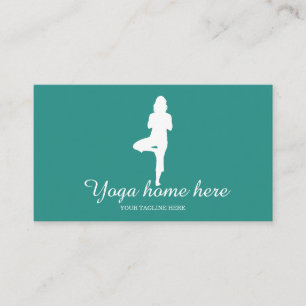 Carte De Visite Professeur de Yoga Élégant