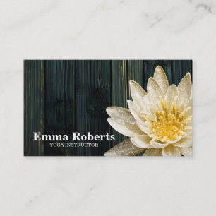 CARTE DE VISITE PROFESSEUR DE YOGA EN BOIS PERSONNALISÉ MANDALA LO