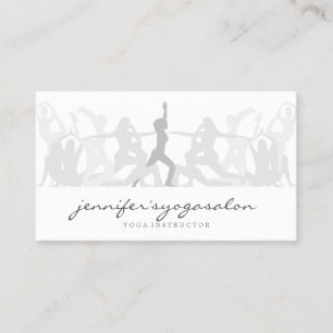 Carte De Visite Professeur de Yoga Gym pratique Poses Asana