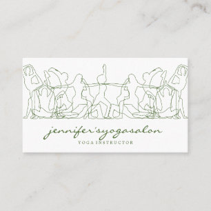 Carte De Visite Professeur de yoga méditation forme aérobic gymnas