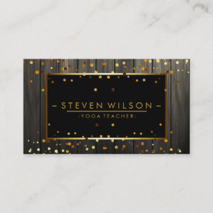 Carte De Visite Professeur holistique de yoga décoratif de partie