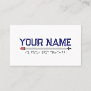 Carte De Visite Professeur personnalisé