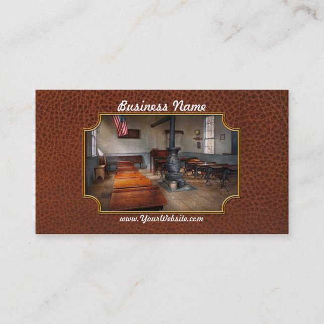 Carte De Visite Professeur - premier jour d'école (Devant)