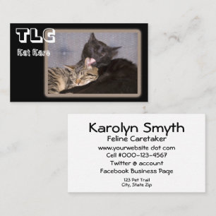 Carte De Visite Profession de protection des animaux Amour fraterl