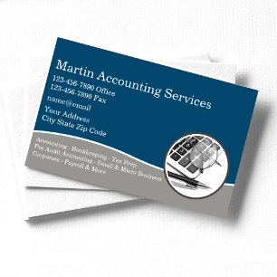 Carte De Visite Professional Accounting Service Business Cards New