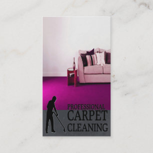 Carte De Visite Professional Carpet Cleaning Service Business Card
