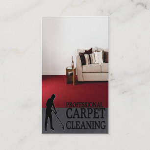 Carte De Visite Professional Carpet Cleaning Service Business Card