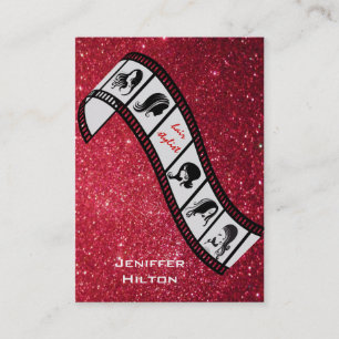 Carte De Visite Professional chic parties scintillant filmstrip co