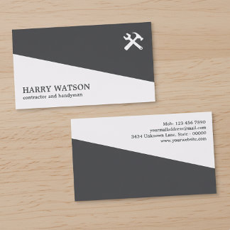 Carte De Visite Professional Contractor Handyman Home Improvement