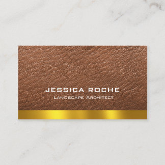 Carte De Visite Professional Elegant Brown Modern  Architect 
