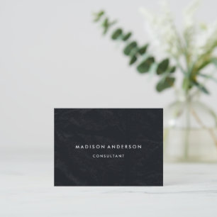 Carte De Visite Professional Elegant Noir Chalk Board