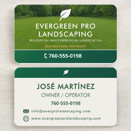 Carte De Visite Professional Lawn Care Landscaping