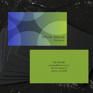 Carte De Visite Professional Modern Bold & Trendy Designer