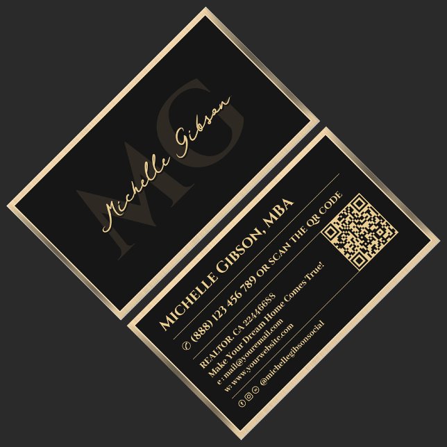 Carte De Visite Professional Modern Marketing Faux Gold Frame (Professional Modern Marketing Black Gold Frame Business Card
)
