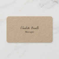 Professional Modern Minimalist Premium Kraft