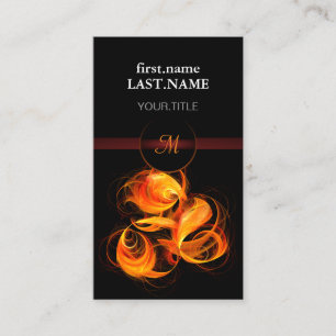 Carte De Visite Professional Moderne Elegant Cool Fireball