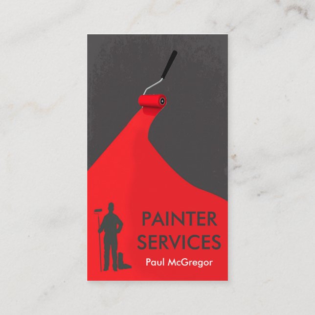 Carte De Visite Professional Painter Business Card (Dos)