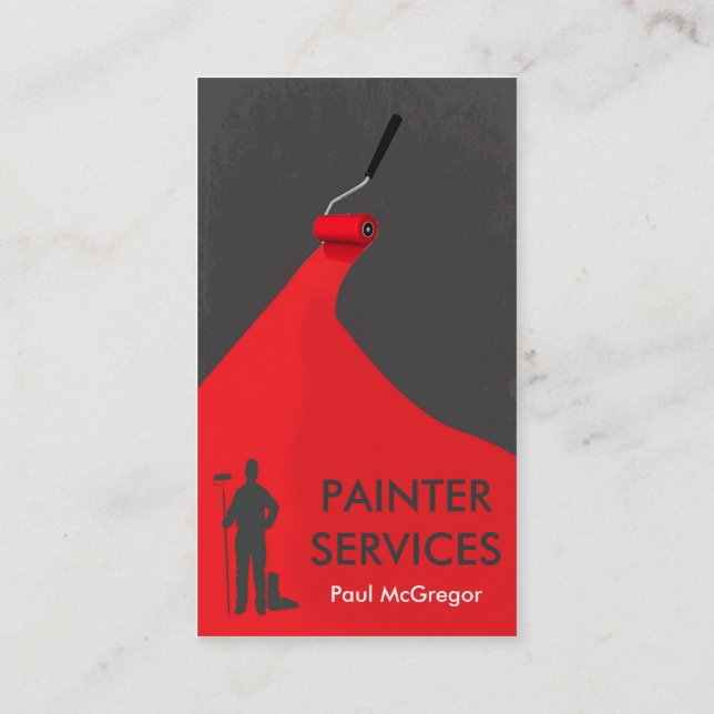 Carte De Visite Professional Painter Business Card (Dos)