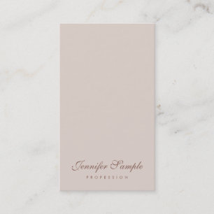 Carte De Visite Professional Simple Modèle Moderne Élégant Script