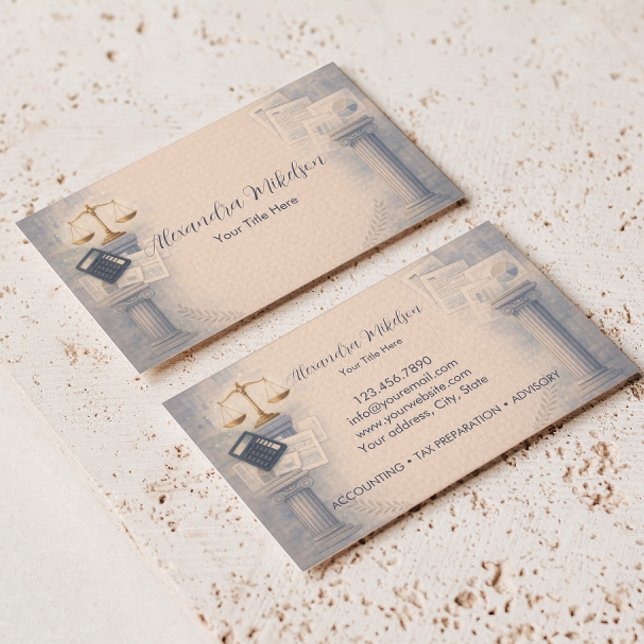 Carte De Visite Professional Tax Office Branding (Créateur téléchargé)