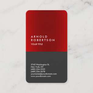 Carte de visite professionnel Arrondi Red Stripe G