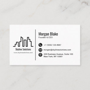 Carte de visite professionnel avec conception mini