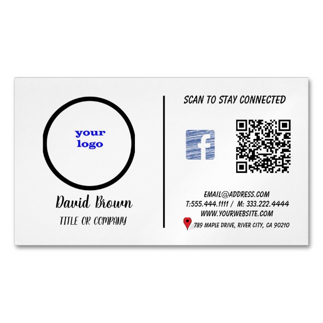 Carte de visite professionnel avec un objet modern (devant)