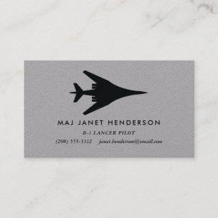 Carte de visite professionnel B-1 Lancer Bomber Pi