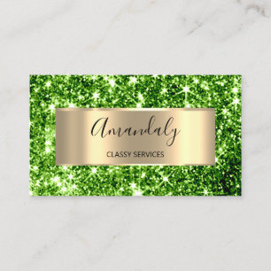Carte De Visite Professionnel Beauty StudioCoiffeur, Parties scint