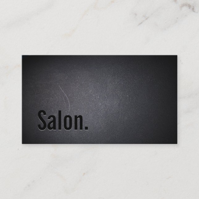 Carte de visite professionnel Black Out Salon (Devant)