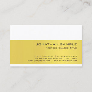 Carte De Visite Professionnel Blanc minimaliste Luxe Plaine