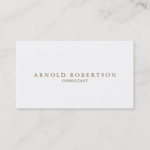 Carte de visite professionnel blanc simple