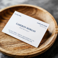 Carte de visite professionnel Bleu Bleu Bleu