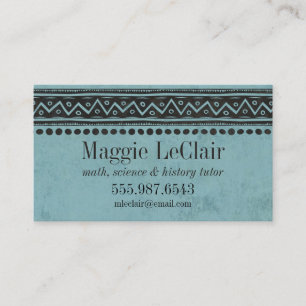 Carte de visite professionnel bleu de rendez-vous