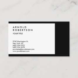 Carte de visite professionnel Bordure blanche noir