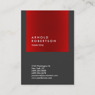 Carte de visite professionnel Chubby Red Stripe Gr