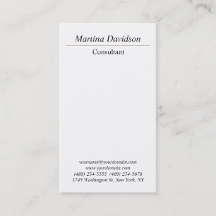 Carte De Visite Professionnel créatif unique vertical