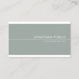 Carte De Visite Professionnel Creative Green Sleek Design Luxe