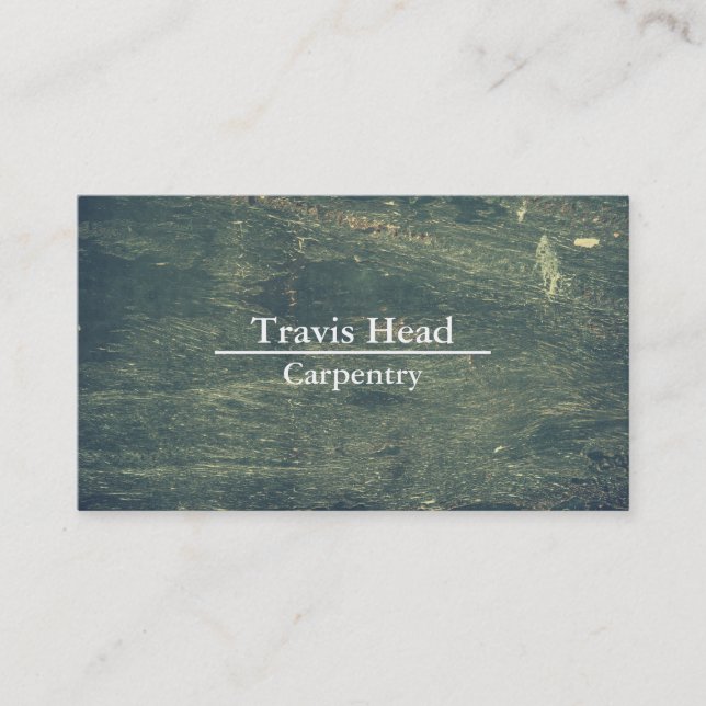 Carte De Visite Professionnel Créez votre propre charpentier en bo (Devant)