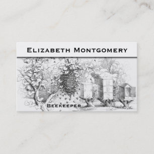 Carte de visite professionnel d'apiculteur de