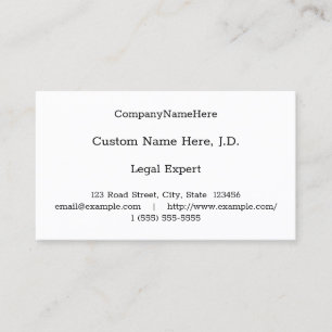 Carte de visite professionnel de base